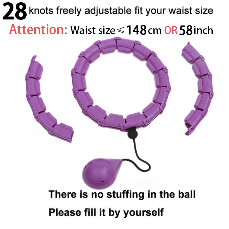 Fitness Sport Hoop Smart Upgrade Intelligent Sport Hoop Adjustable Thin Waist-purple 28