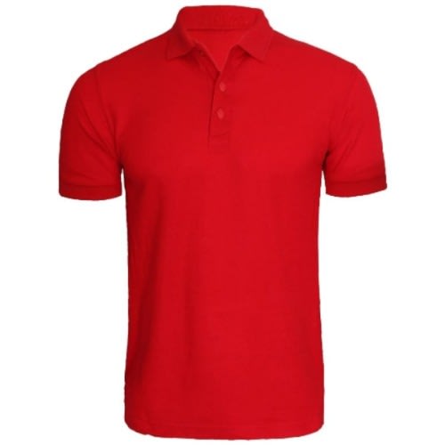 Plain Polo Shirt - Red