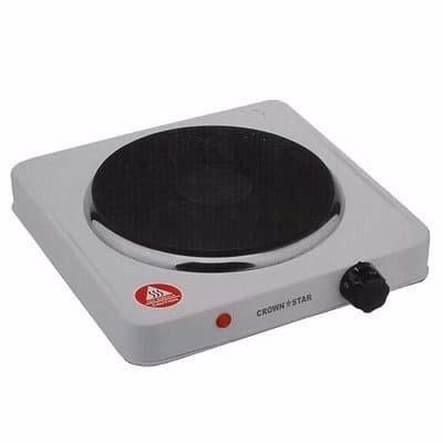 Electric Cooking Stove With Single Hot Plate - White