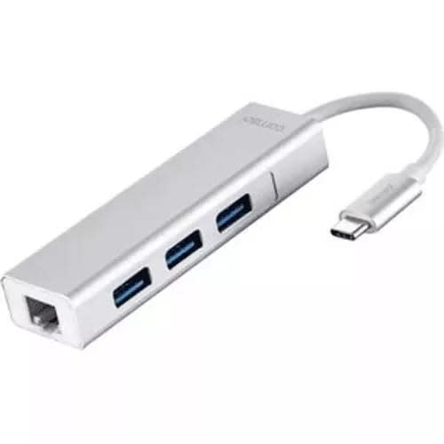 Type-C 3.0 Ethernet Adapter With 3 Port Usb Hub