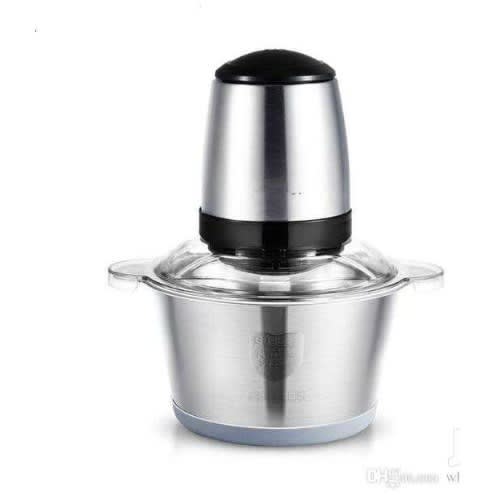 Mr Steel Double Button Yam Pounder & Food Processor - 2L