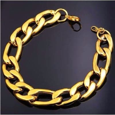 Men's Link Bracelet  - Gold