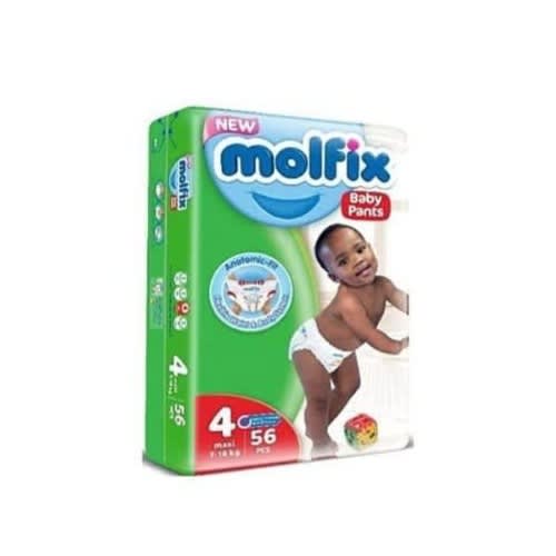 Molfix Baby Pant Diaper - Size 4 - 56 Counts