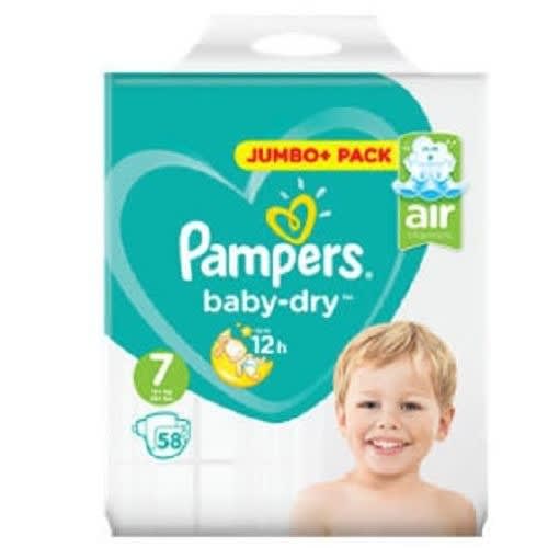 Baby-dry Size 7 Jumbo Pack Count - 58