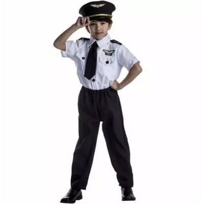 Kid's Pilot Costume - Unisex - Complete Set