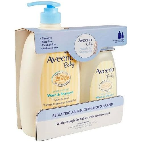 Baby Wash & Shampoo Set For Delicate Skin (976ml + 354ml)