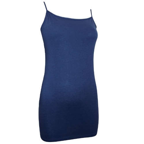 Denim Longline Strappy Vest