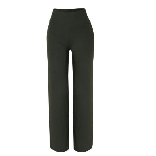 High Waist Palazzo Trousers - Green