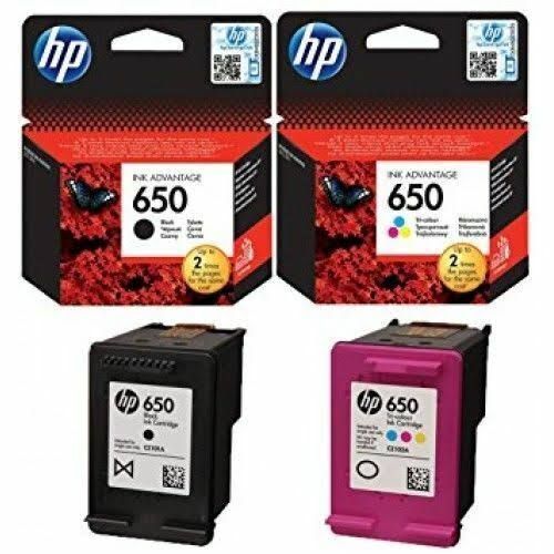 100%  ORIGINAL 650 INK CARTRIDGE BLANK AND COLOR IN ONE SHIPPING