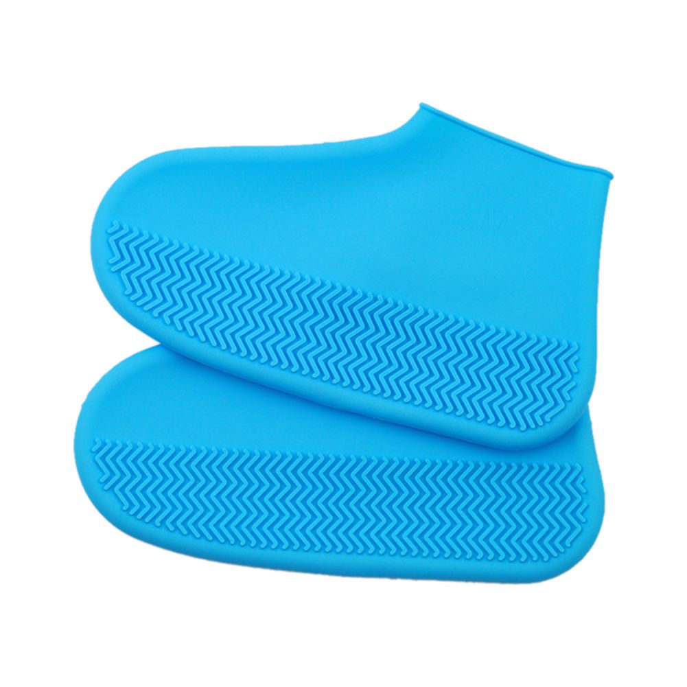 1 Pair Kids Adult Waterproof Anti-skid  Reusable-Sky Blue
