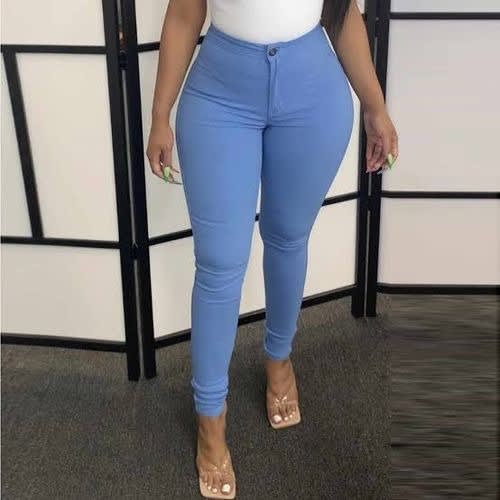 High-waist Skinny Jeans Trouser - Blue