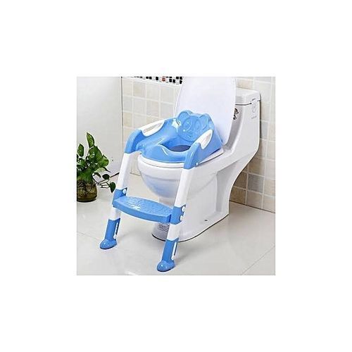Kids Foldable Toddler Potty Training Toilet Ladder Seat Step