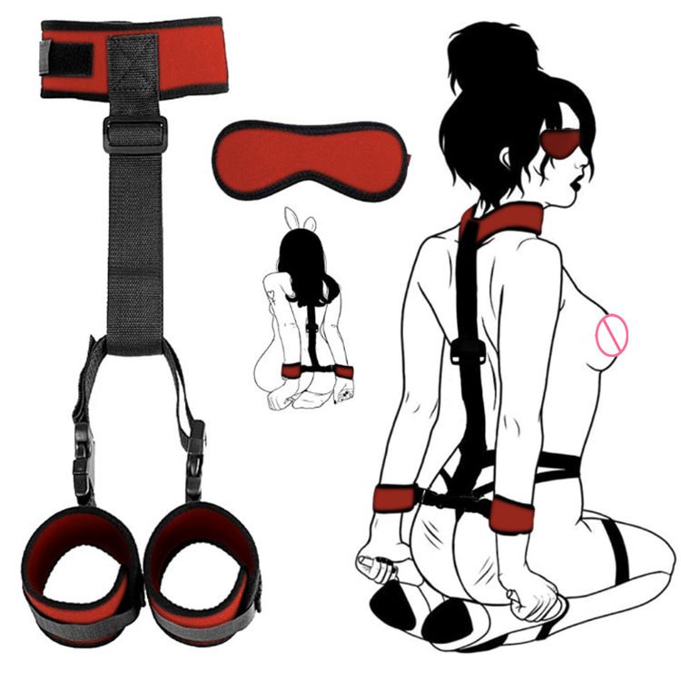 Hand Cuff BDSM Restraints Erotic Neck Cuff Plus Free Gift