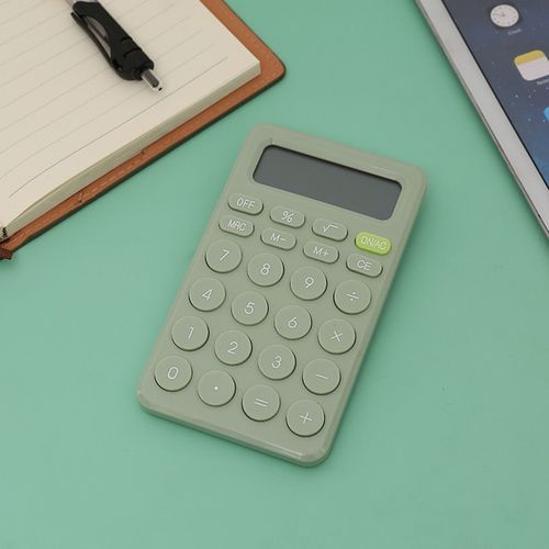 8 Digit Desk Mini Calculator Big On Financial Business Accounting Tool Suitable For School Students Small Business Supplies  Green