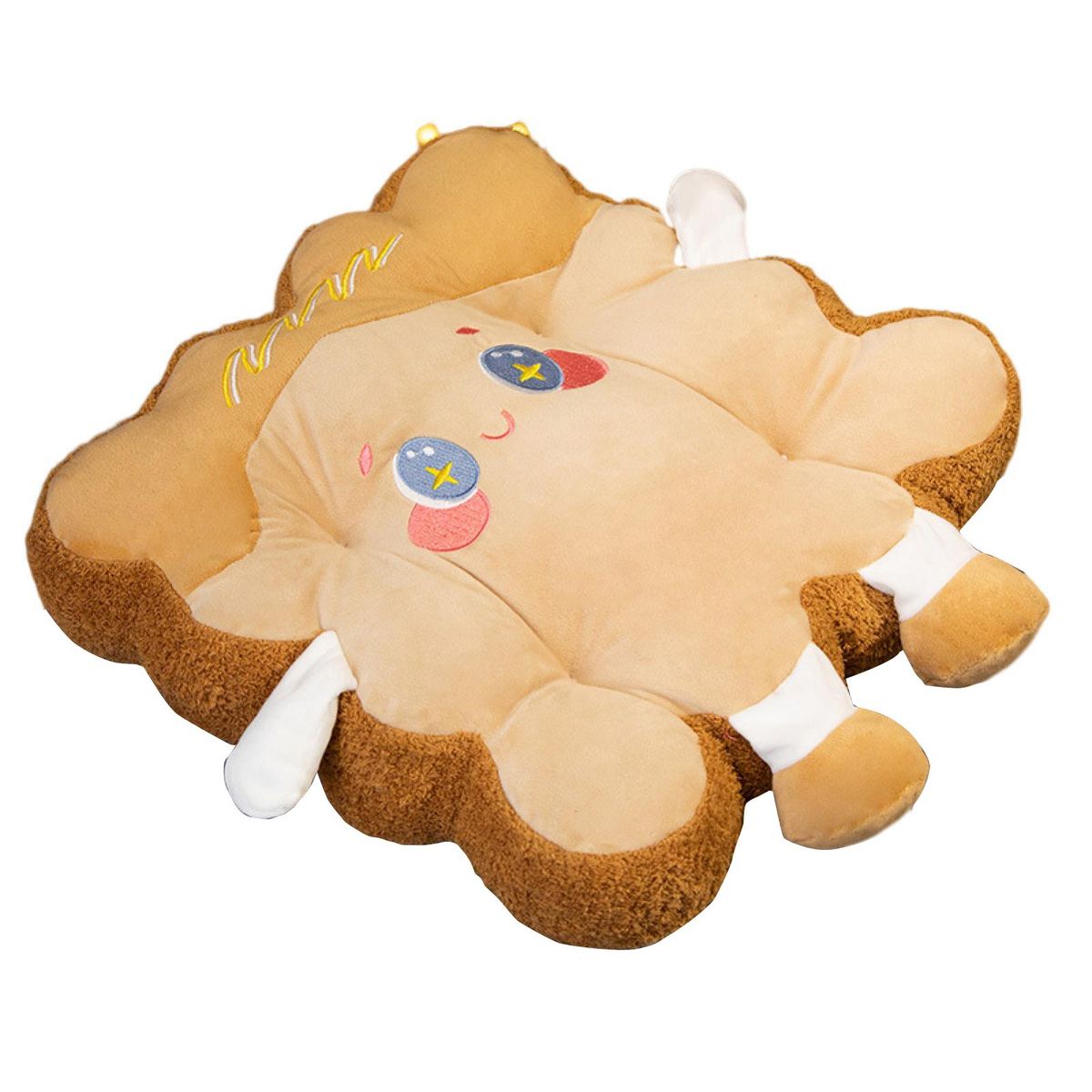 Toast Plush Toy Toast Doll Stuffed Pillow Plush Sofa Cushion Brown
