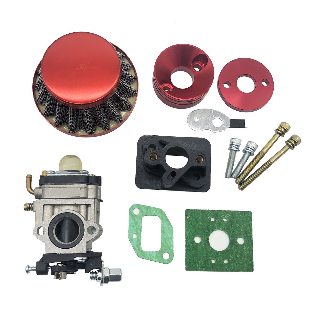 15mm Carburetor Air Filter Kit For 2-stroke 43cc 47cc 49cc