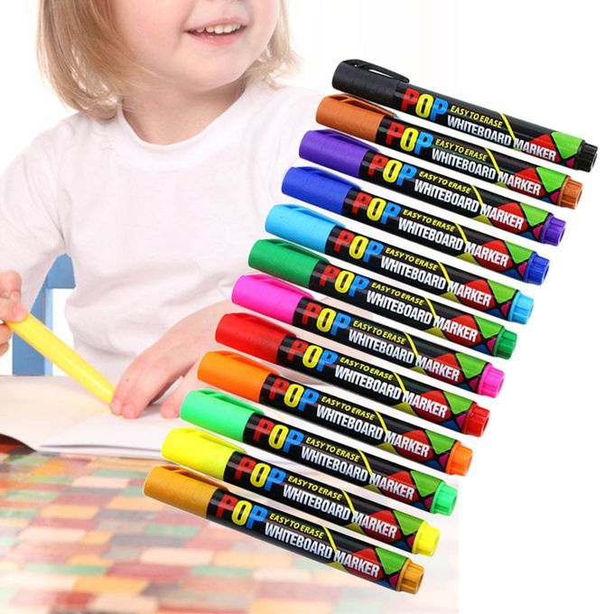 White Board Dry Erase Pens Dry Erase Markers Bulk For 12 Colors Set