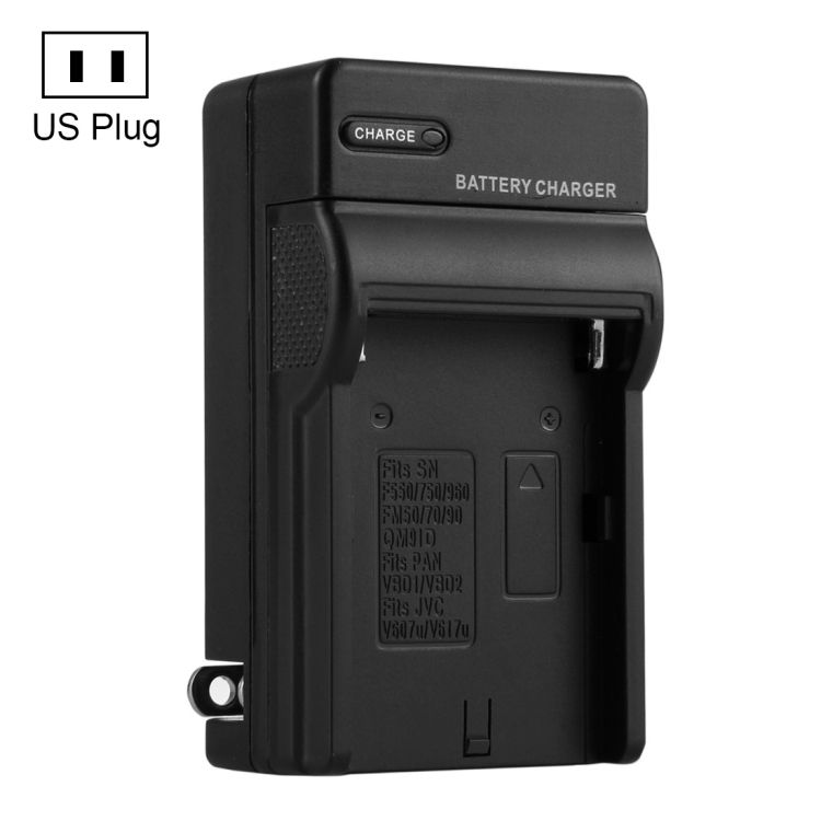 US Plug Battery Charger For Sony NP-F550 / F570