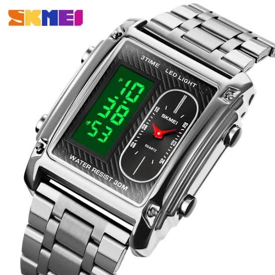 Stainless Silver Water Resistance Men's Wrist Watch