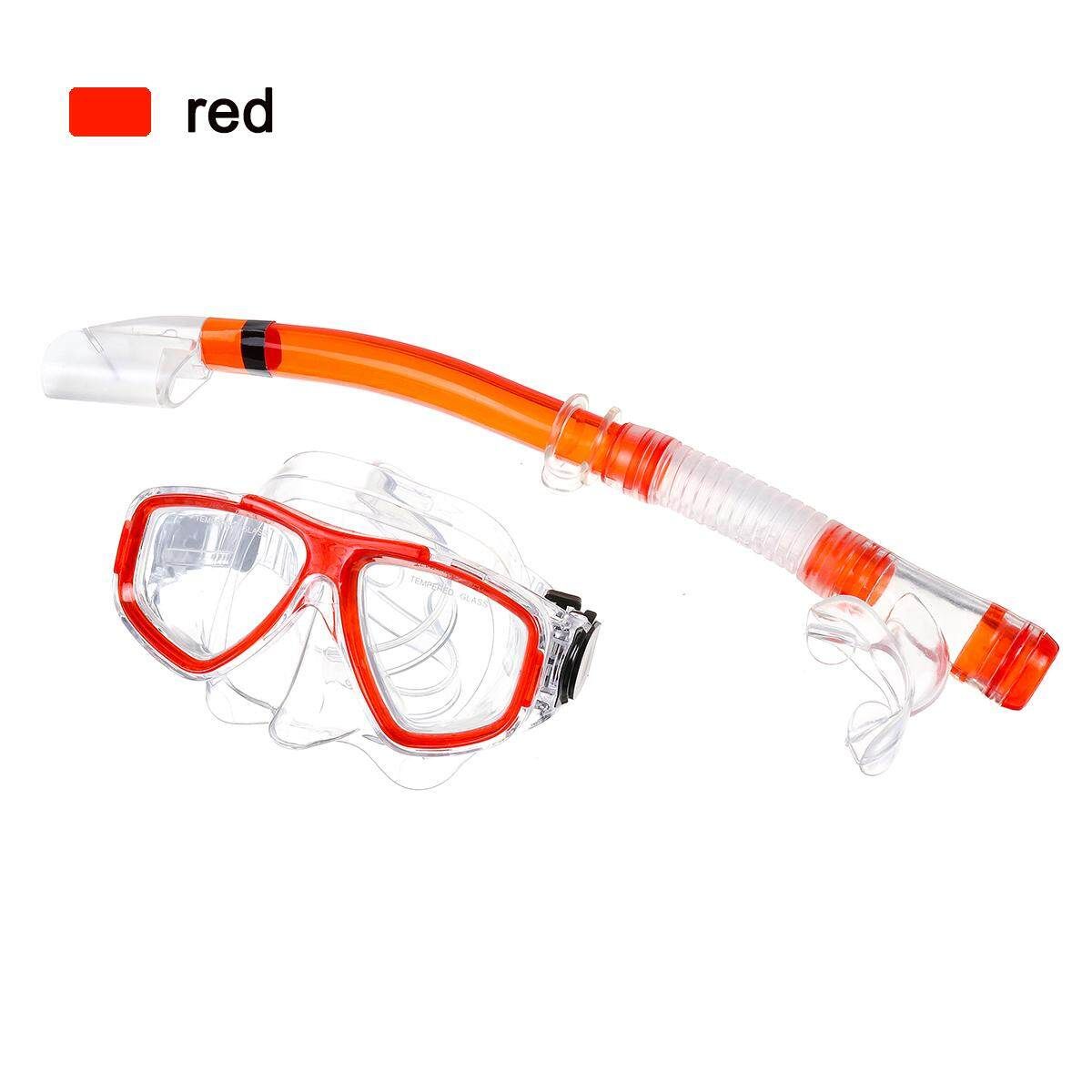 Snorkel Breathing Tube For Scuba Swimming Diving Snorkelling Underwater Bright Red