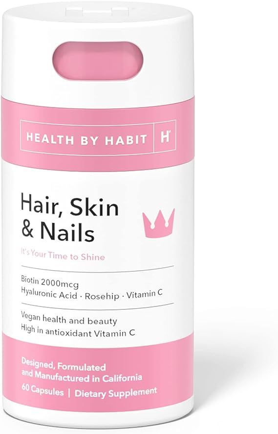 Hair Skin & Nails With Biotin, Hyaluronic Acid - 60 Capsules