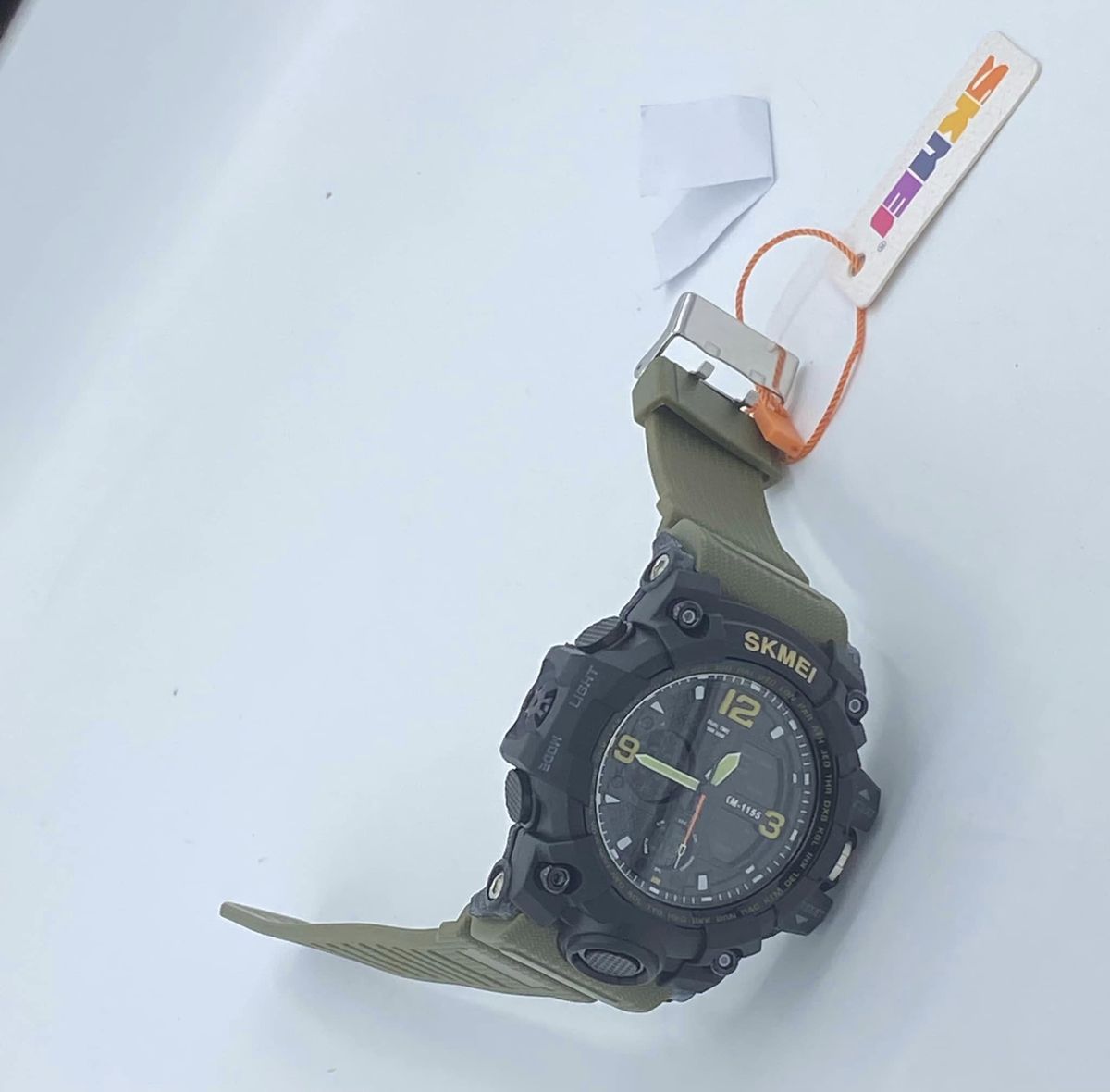 Water Resistance Rubber Strap Green Men's Wrist Watch