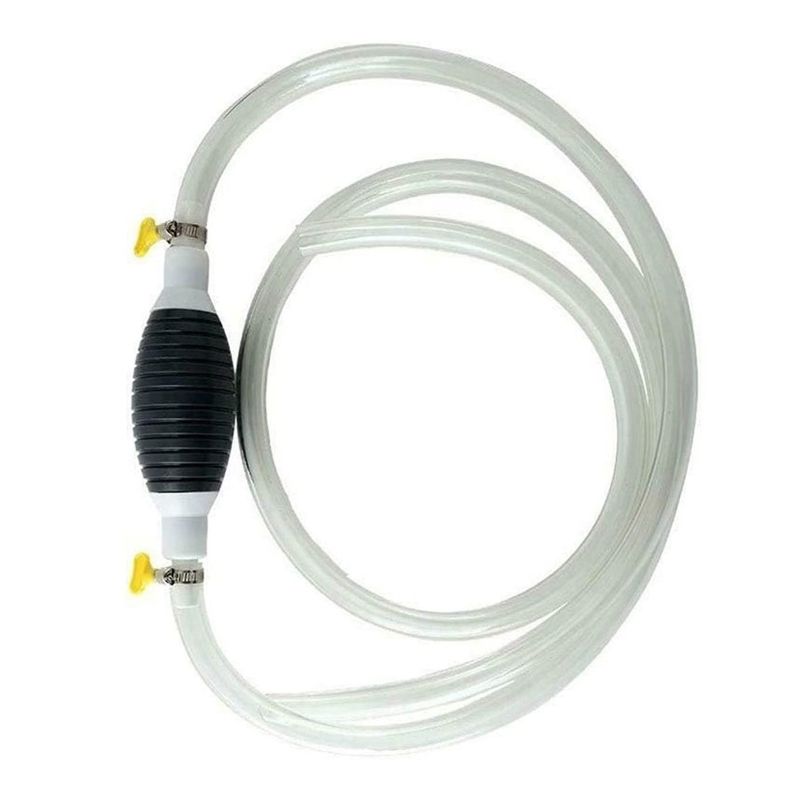Oil Transfer Petrol Liquid Syphon Saver Gas Manual Pumps Large-bore Ball High-flow