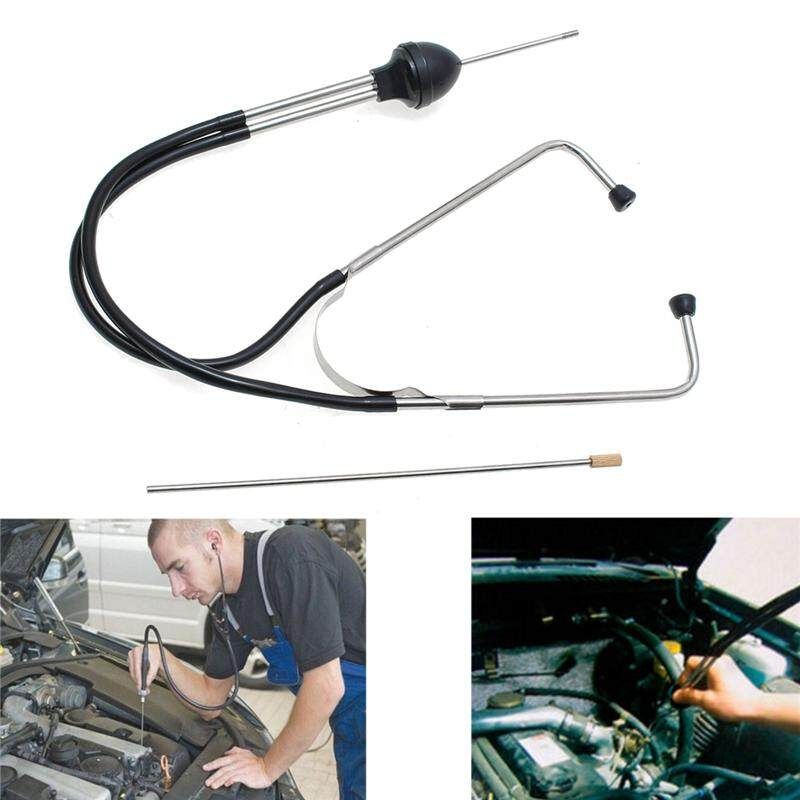 （Rubber & Plastic & Stainless Steel）Car Diagnostic Tool Car Engine Block Engine Stethoscope Automotive Detector Auto Mechanical Tester