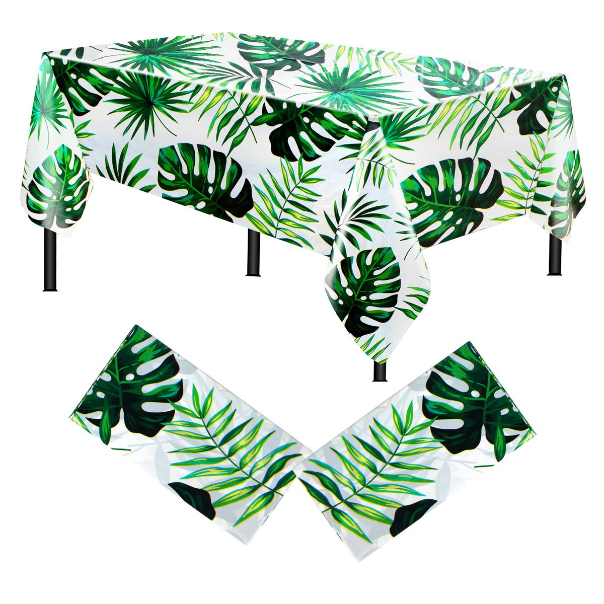 New Hawaiian Palm Leaf Table Cloth Oil Proof Party