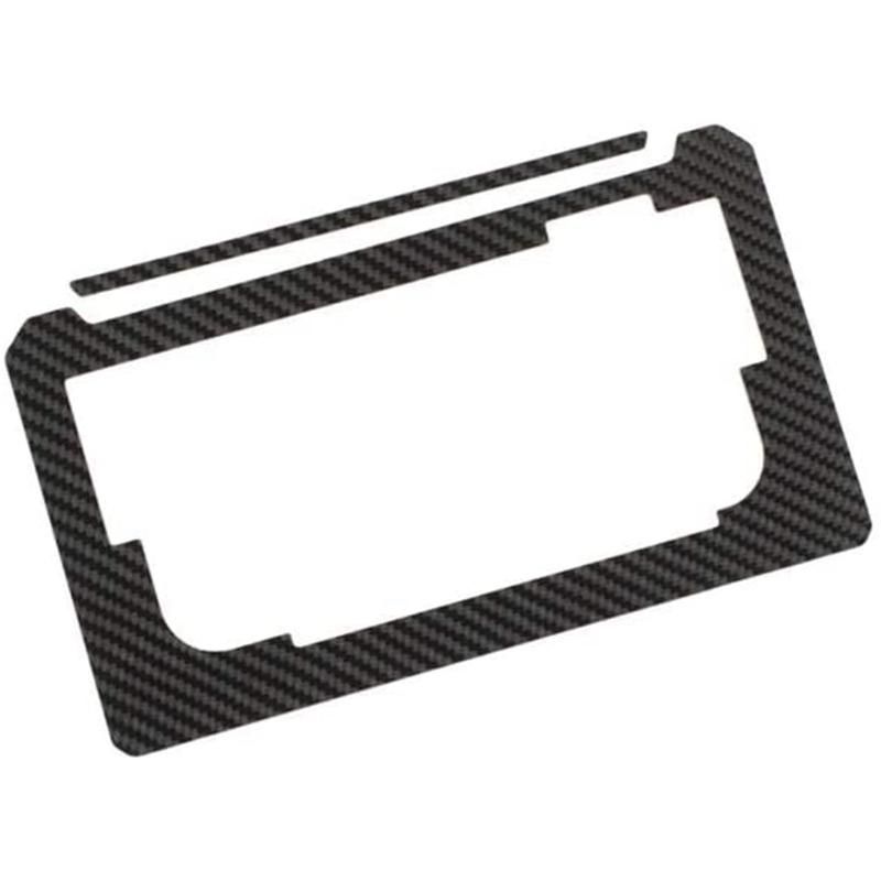 Car CD Screen Panel Decorative Cover Sticker Trim Carbon