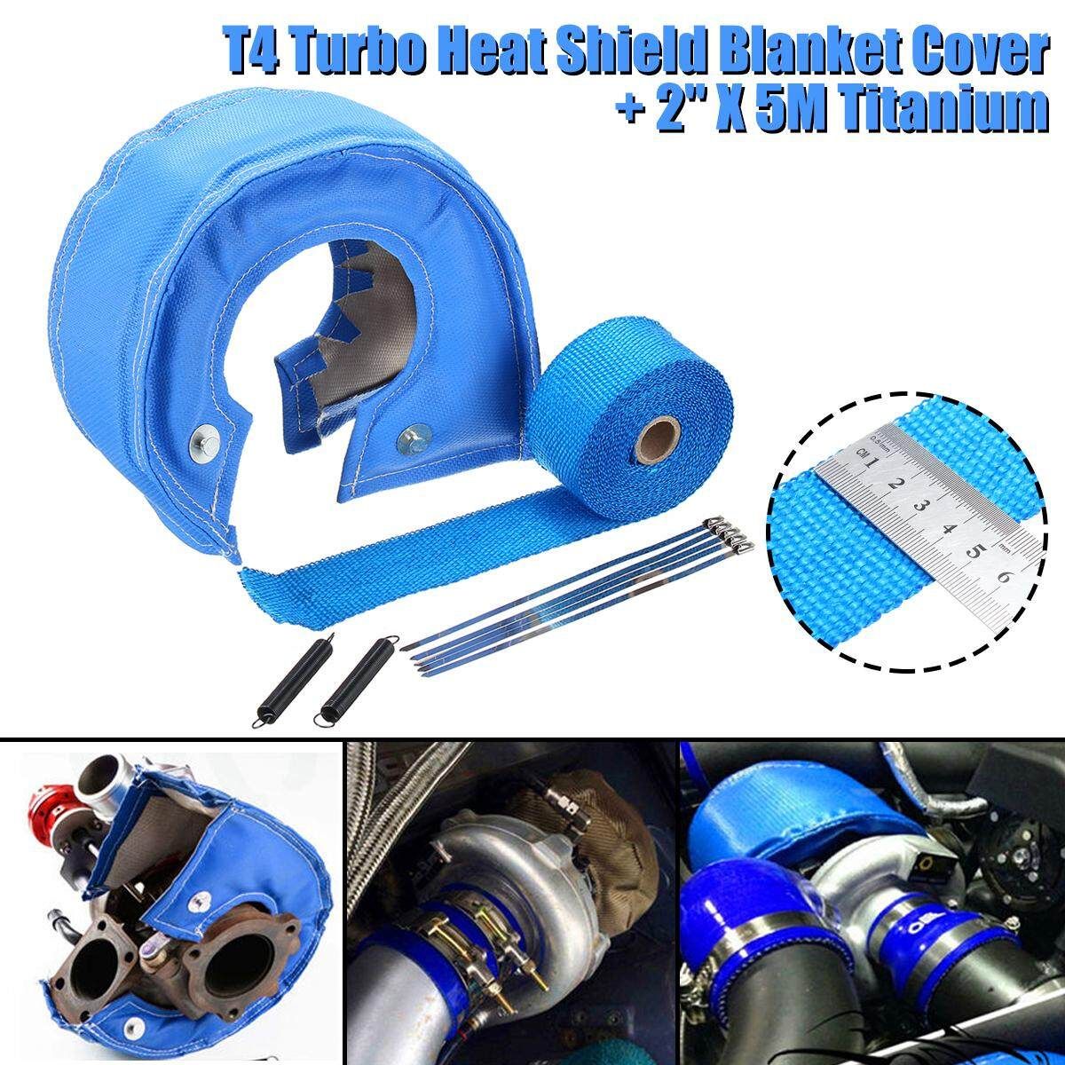 TURBO HEAT SHIELD BLANKET COVER + MANIFOLD DOWNPIPE WRAP 2