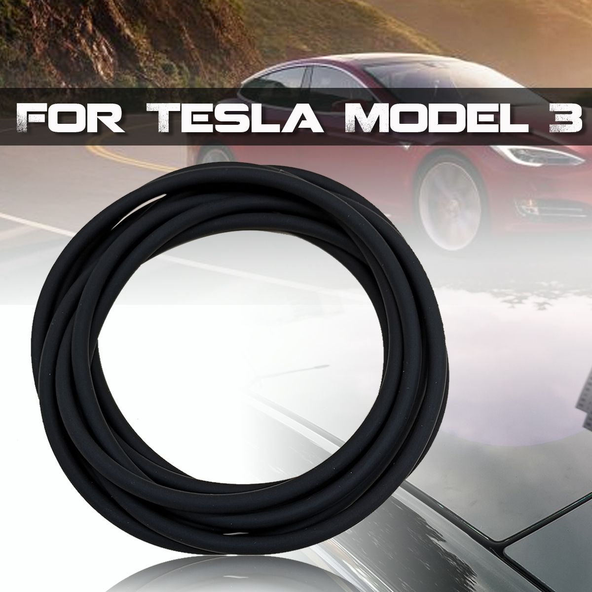 Wind Noise Reduction Seal For Tesla Model 3 Strip Sunroof Version 2 Dampening