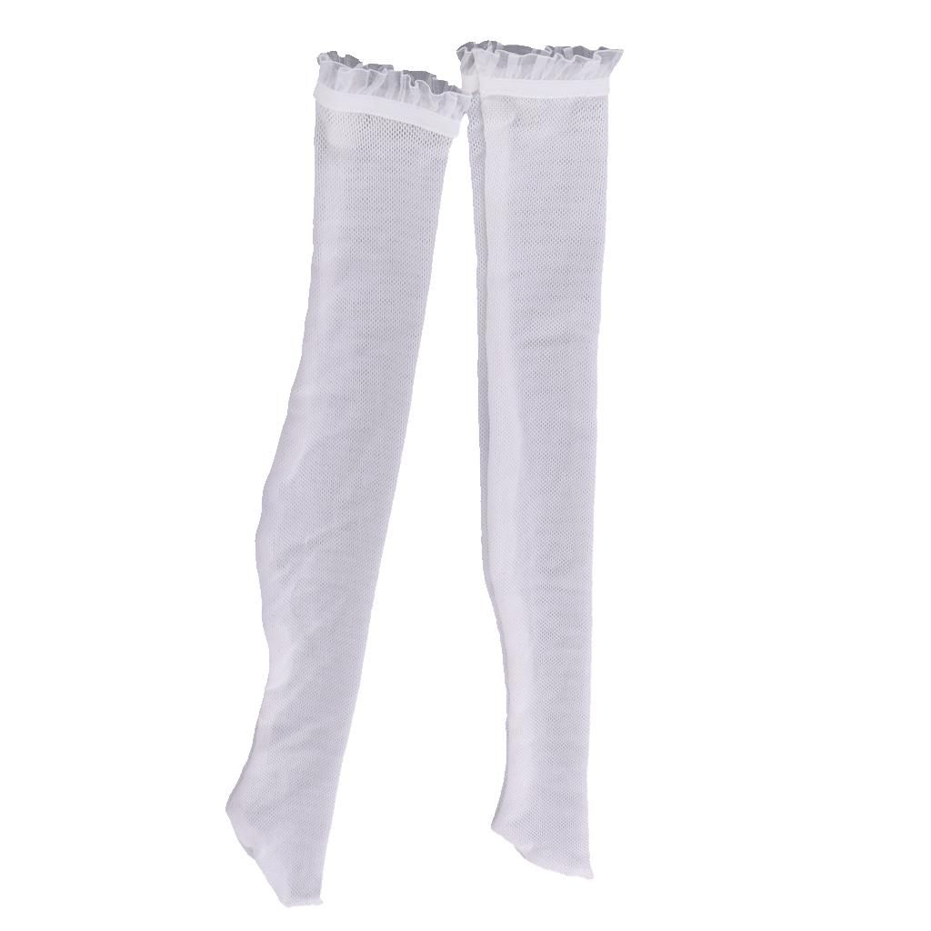 White Over The Knee Fishnet Stockings Socks For 1/4 BJD SD DOD LUTS