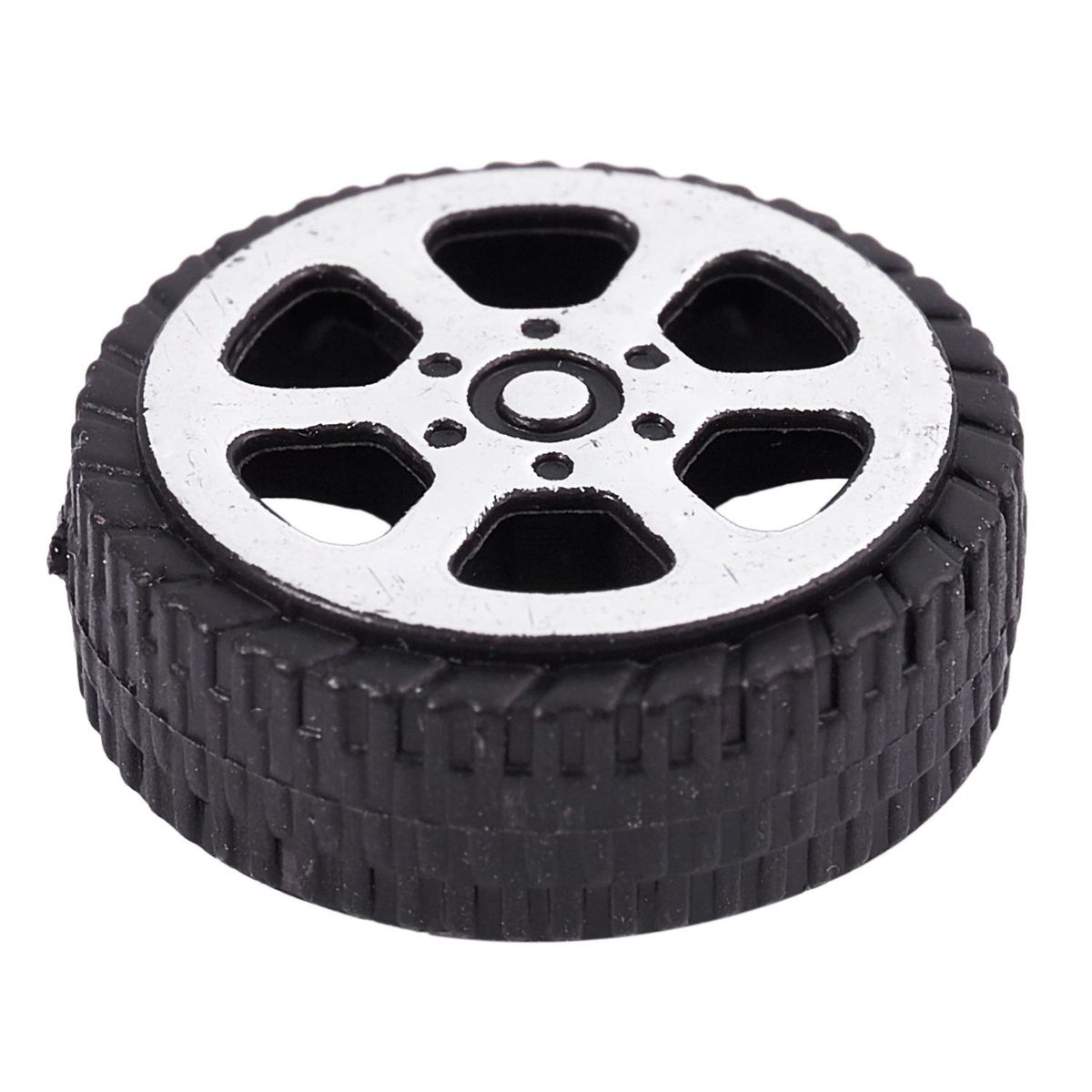 Plastic Roll 2mm Dia Shaft Car Truck Model Toys Wheel