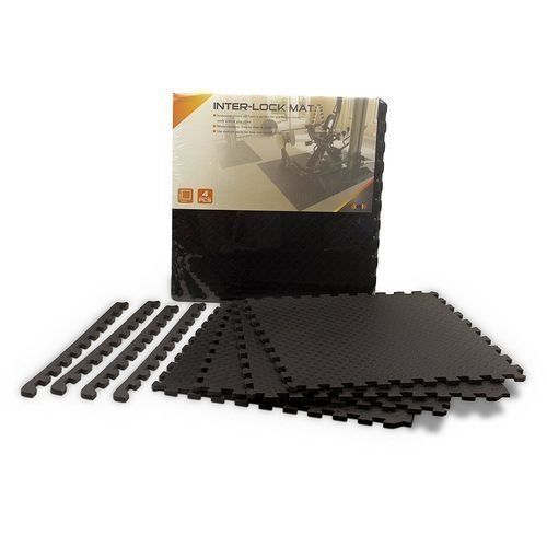 6 In1 Interlock Mat For Exercise-Black