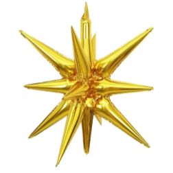 Spiky Foil Balloon Adult Party Gold Colour