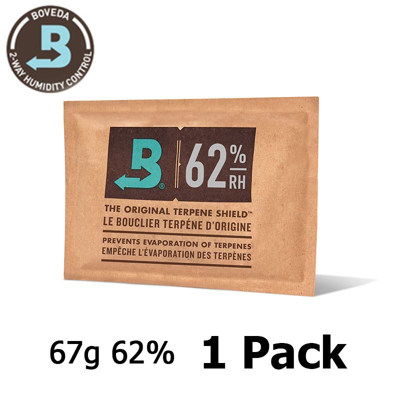 Boveda 75%  60 Gram Humidor Packets 2 Way Humidity Control
