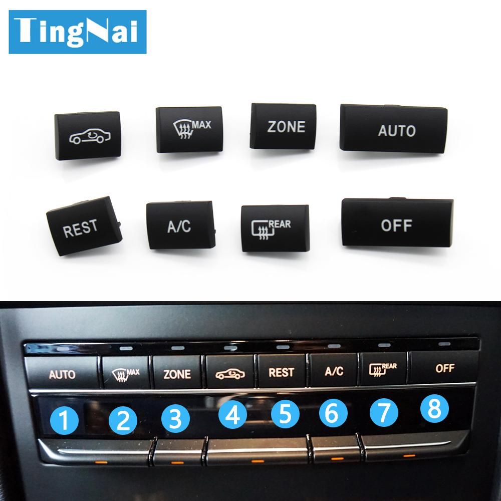Car AC Button Heater Air conditioner Switch Cover Climate Control Caps For BENZ E Class W212 W207 E200 E260 E300 E350