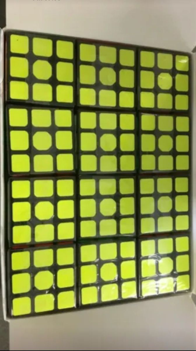Case Of 12 Full Size 3x3x3 Speed Rubixs Cube