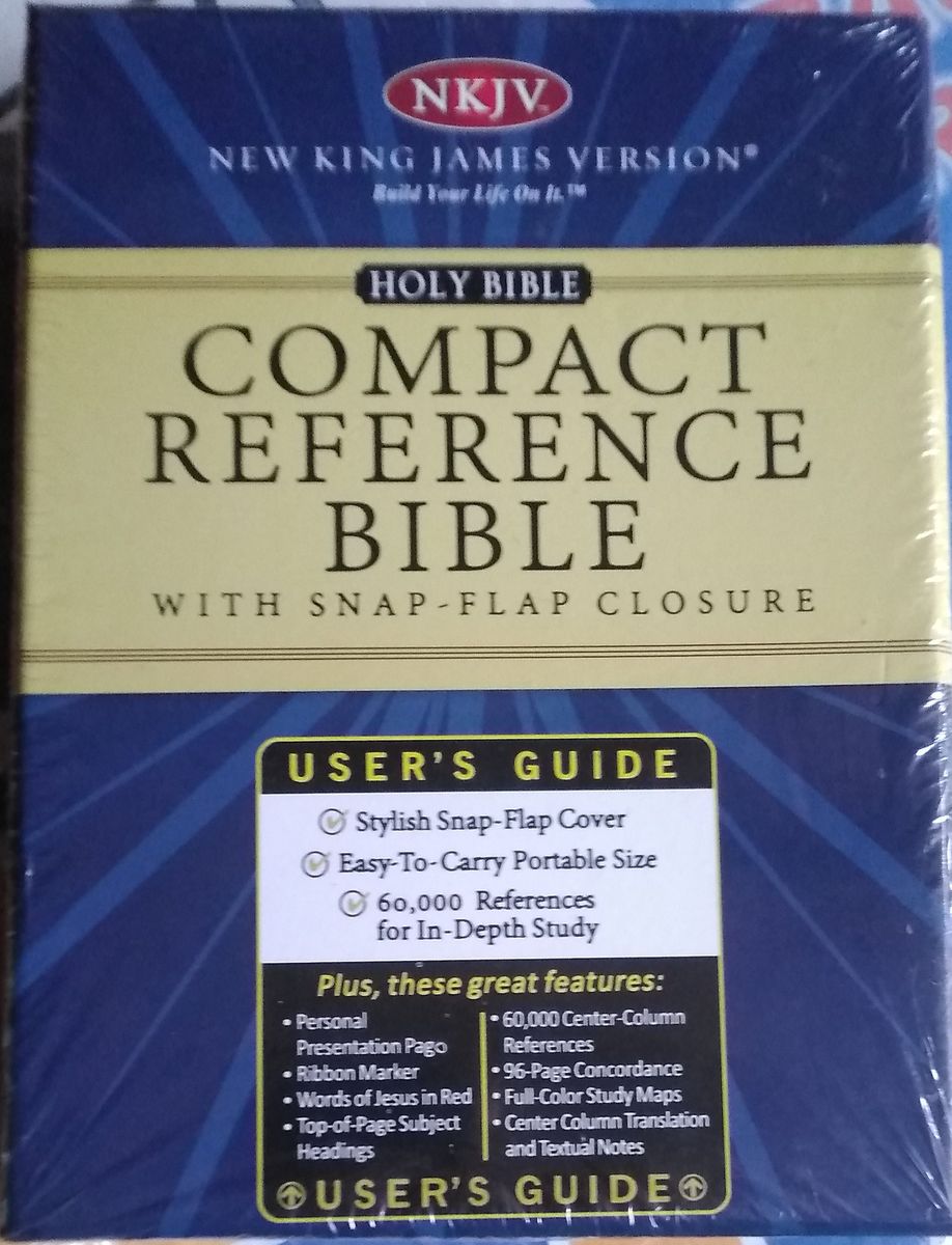 NKJV Compact Reference Holy Bible- Snap Flap