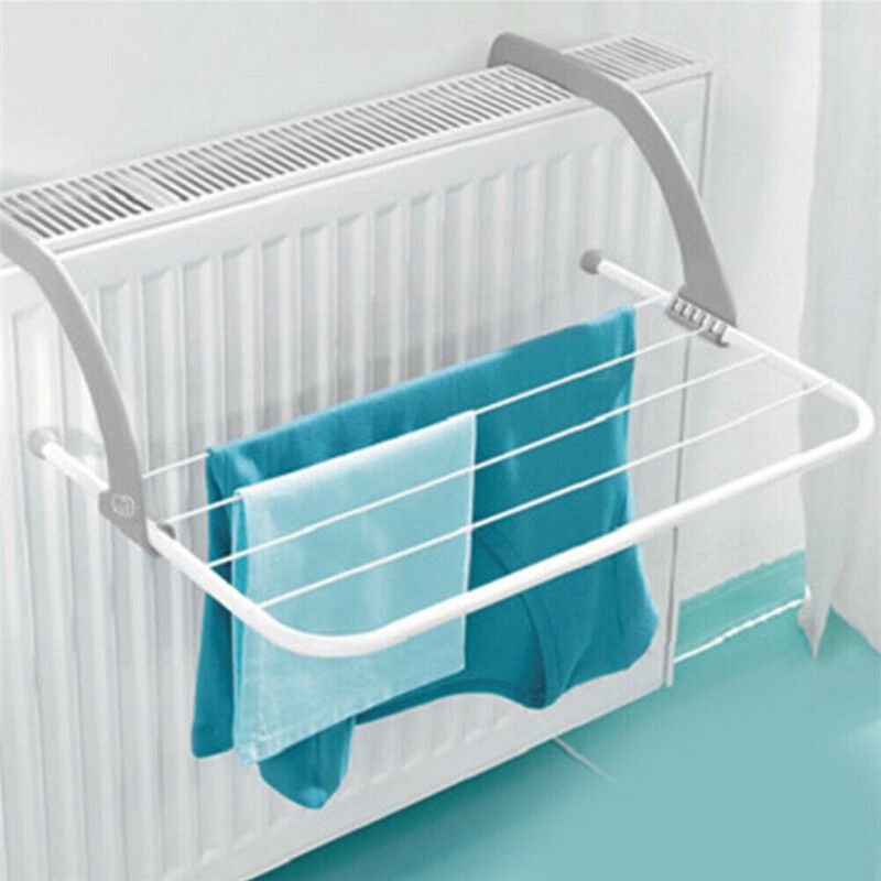 Folding Drying Rack Outdoor Bathroom Portable Clothes Hanger Balcony Laundry Dryer Airer Shoes Towel Pole Drying Rack Holder Loadable Weight: 5KG