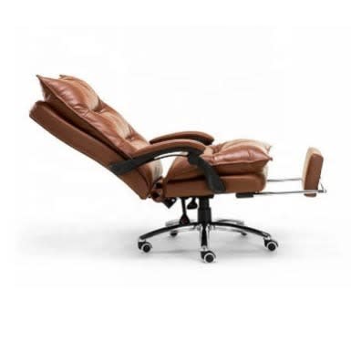 Ergonomic Reclining Office Chair - Brown