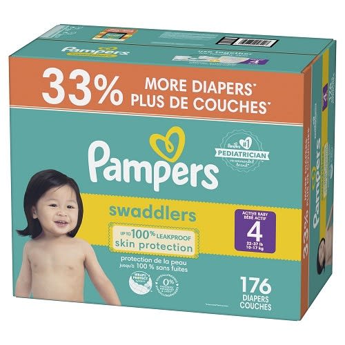 Swaddlers Diapers - Size 4 - 176 Ct
