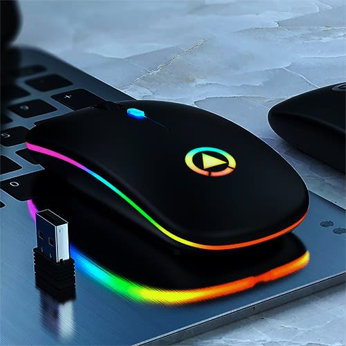 Rechargeable Wireless Mouse- Black