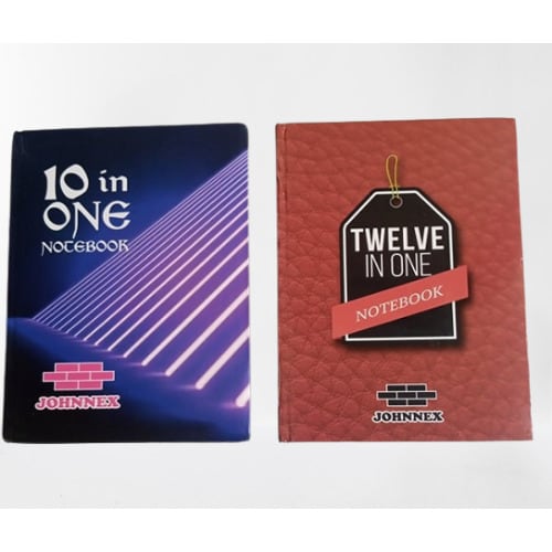Packed Notebooks 12 In One + 10 In One - Set Of 2 Notebooks