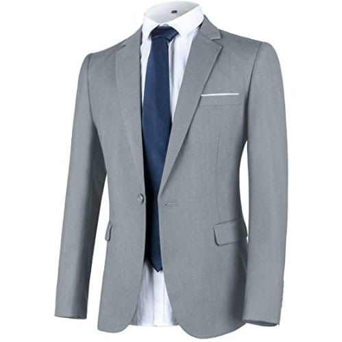 Men's Cooperate Suit - Light Grey
