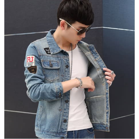 Men's Denim Jean Jacket - Blue