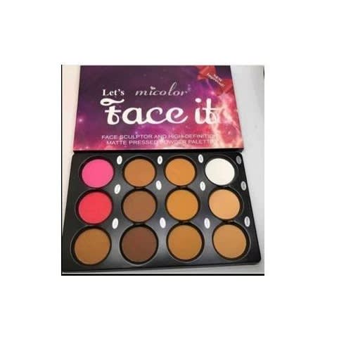 Micolor Big Powder Palette With Blush, Highlight & Bronzer