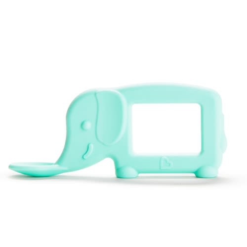 Elephant Shaped Baby Toon Silicon Teething Spoon