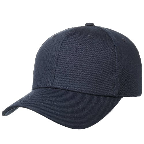 Plain Back Baseball Face Cap